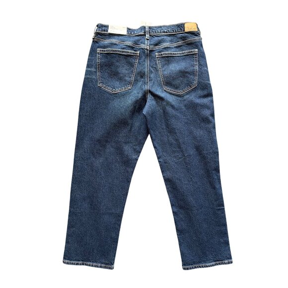 American Eagle Women’s Super High Rise Ankle Straight Jeans Size 14 NWT - Picture 2 of 11